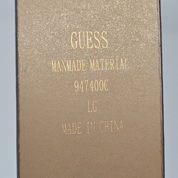 Guess Brown Boho Belt with Stone and Beaded Teardrop Buckle Size Large - Picture 11 of 11